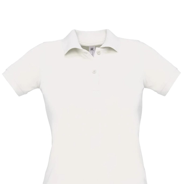 B&C Dam/Kvinnor Safran Pure Polotröja XS Vit White XS