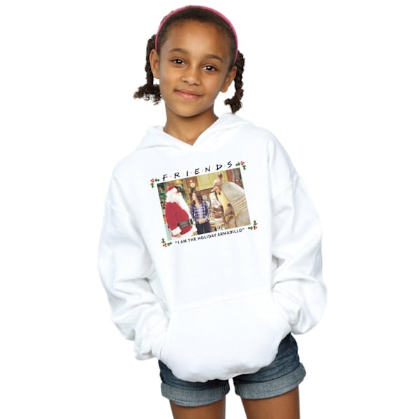 Friends Girls I Am The Holiday Armadillo Hoodie 7-8 År Vit White 7-8 Years