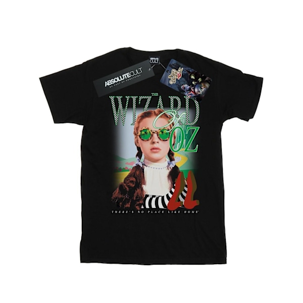 The Wizard Of Oz Dam/Damer Ingen Plats Rutmönstrad Bomull Pojkvän T-shirt Black 4XL