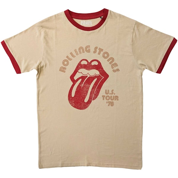 The Rolling Stones Unisex Vuxen US Tour ´78 T-shirt M Natur/O Natural/Orange M