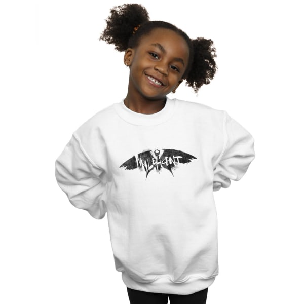 Disney Girls Maleficent Mistress Of Evil Wings Silhouette Sweat White 12-13 Years