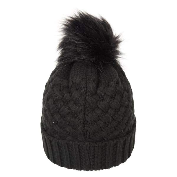 Mountain Warehouse Dam/Damer Lisbon Pom Pom Borg Fodrad Mössa Black One Size