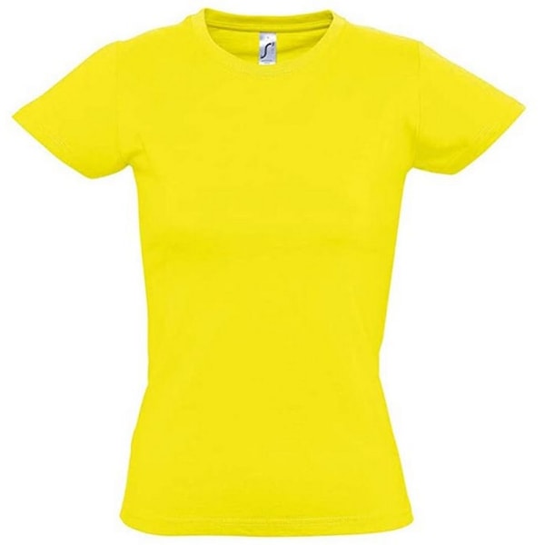 SOLS Dam/Dam Imperial kraftig kortärmad T-shirt XL citron Lemon XL
