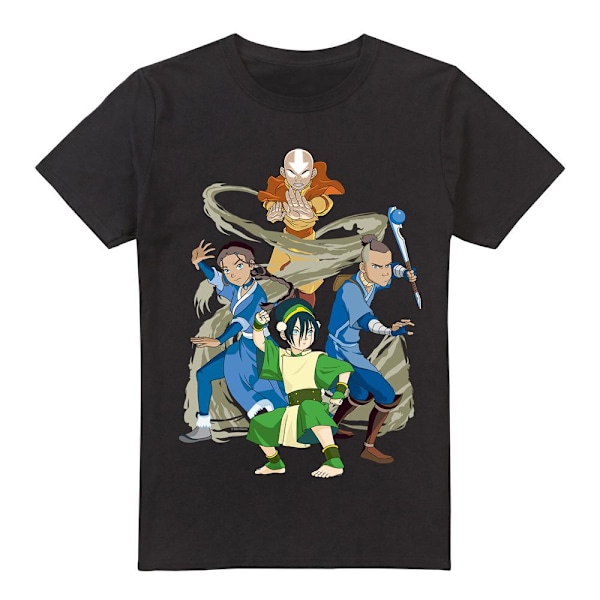 Avatar: The Last Airbender Herr Team Avatar Elements T-Shirt L Black L