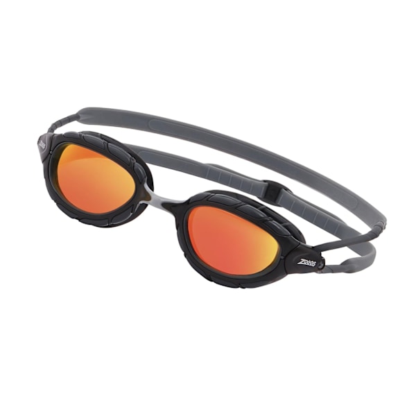 Zoggs Predator 2024 simglasögon för vuxna, unisex, en storlek, titan Titanium Grey/Orange One Size