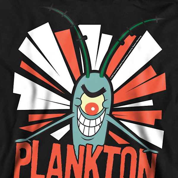 SvampBob Fyrkant Unisex Vuxen Plankton Tröja M Svart Black M