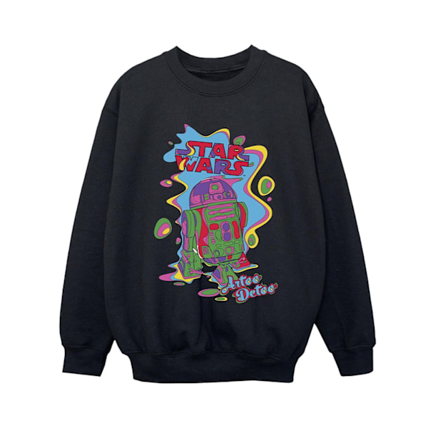 Star Wars Boys R2D2 Pop Art Sweatshirt 3-4 år Svart Black 3-4 Years