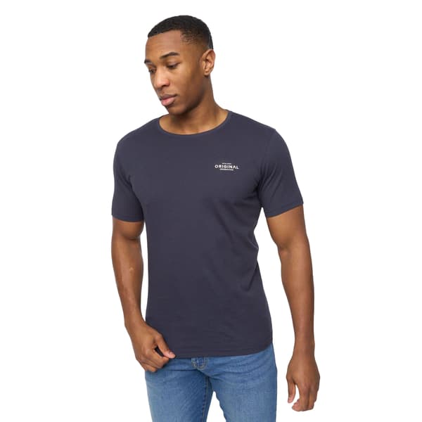 Crosshatch Basicblues T-shirt för män (5-pack) M Vit/Marinblå/Denim White/Navy/Denim/Blue/Grey Marl M