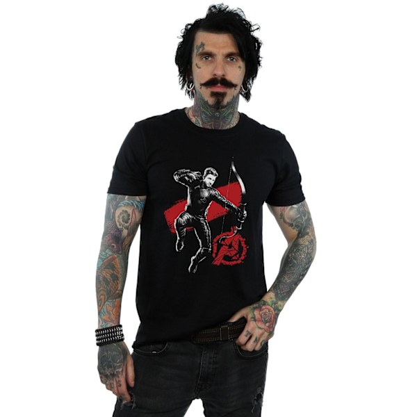 Marvel Avengers Endgame Mono Hawkeye T-shirt 4XL Svart Black 4XL