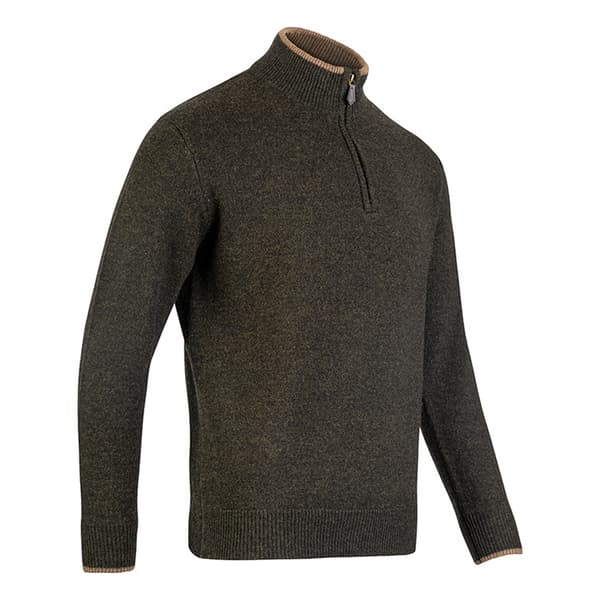 Jack Pyke Herr Ashcombe Lammull Halv Dragkedja Tröja XL Oliv Olive XL