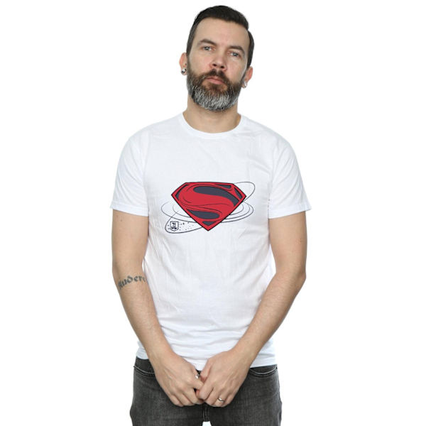DC Comics Justice League Movie Superman Logo T-shirt 3XL W White 3XL