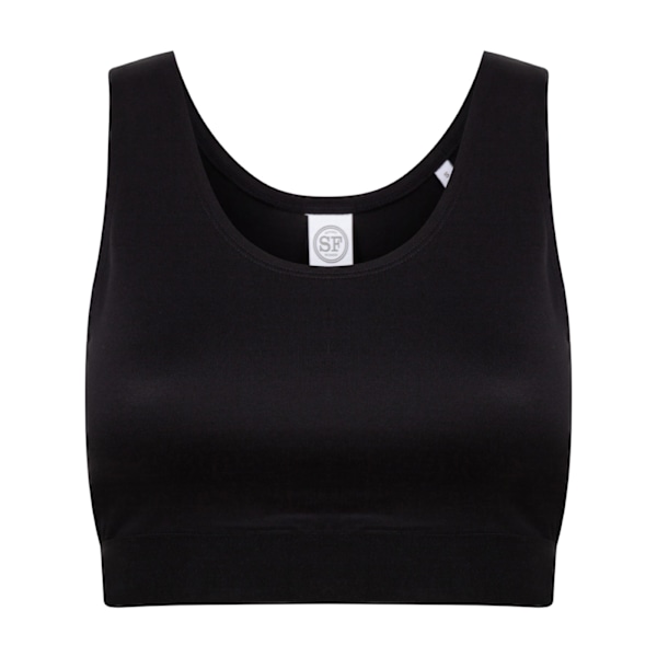 SF Dam/Dam Fashion Crop Top L Svart/Svart Black/Black L