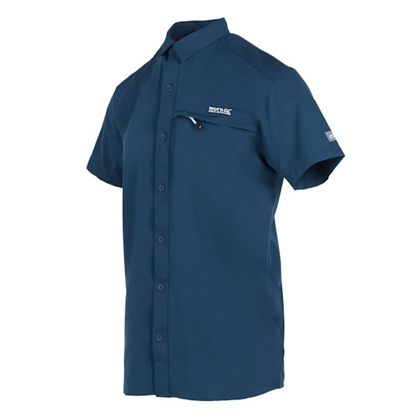 Regatta Herr Packbar Kortärmad Reseskjorta 3XL Moonlight Moonlight Denim 3XL