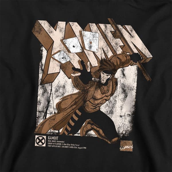 X-Men Barn/Kids Info Gambit Pull Over Hoodie 5-6 år Ath Athletic Heather 5-6 Years