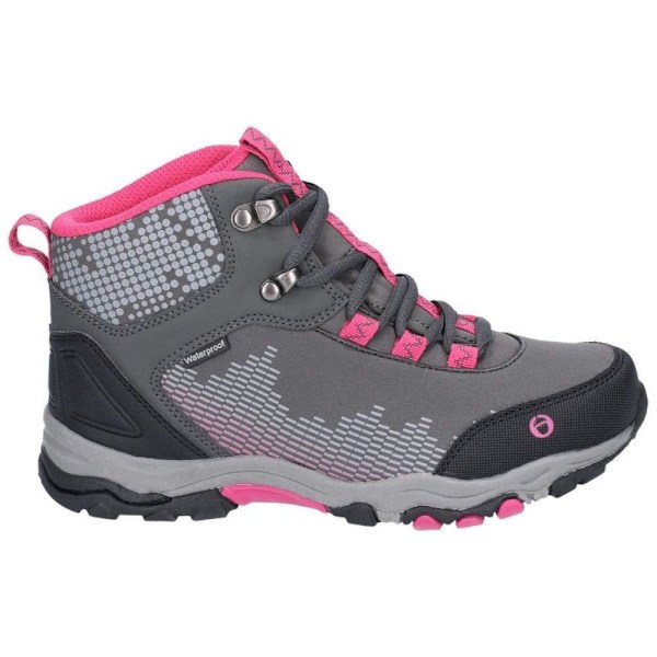 Cotswold Childrens/Kids Ducklington Lace Up Vandringskängor 10 Chi Grey/Pink 10 Child UK