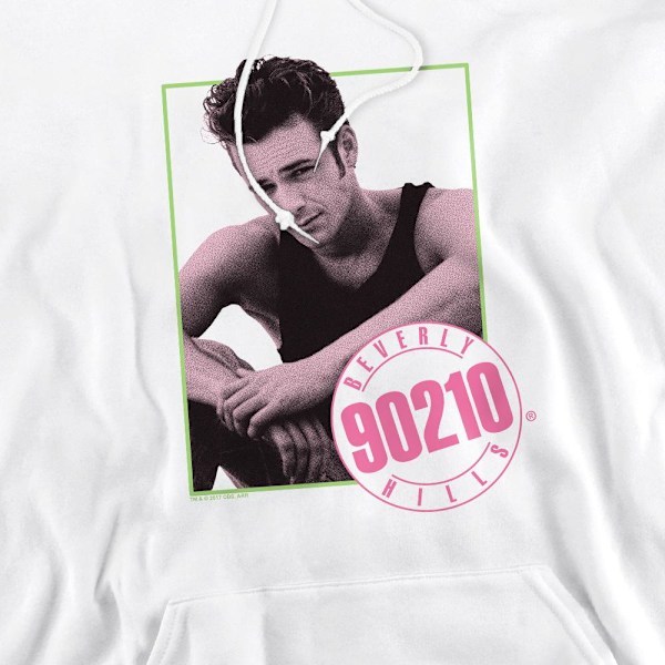 90210 Dylan Hoodie för män XL Vit White XL