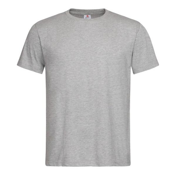 Stedman Klassisk Ekologisk T-shirt för män 3XL Ljunggrå Heather Grey 3XL