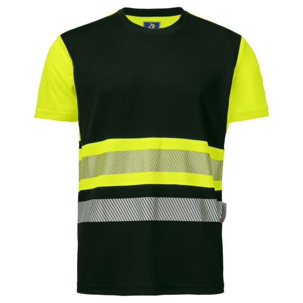 Projob Herr reflekterande tejp T-shirt L Gul/Svart Yellow/Black L