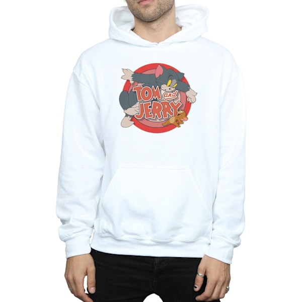 Tom And Jerry Classic Catch Hoodie M Vit White M
