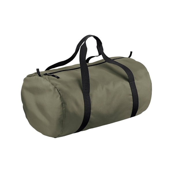 BagBase Packaway Barrel Bag One Size Olive Green/Black Olive Green/Black One Size