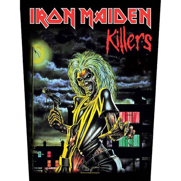 Iron Maiden Killers Patch One Size Svart/Röd/Gul Black/Red/Yellow One Size