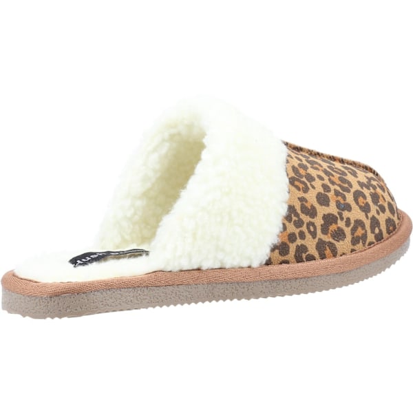 Hush Puppies Dam/Dam Arianna Leopardmönstrade mockasiner i mocka Brown/White 6 UK