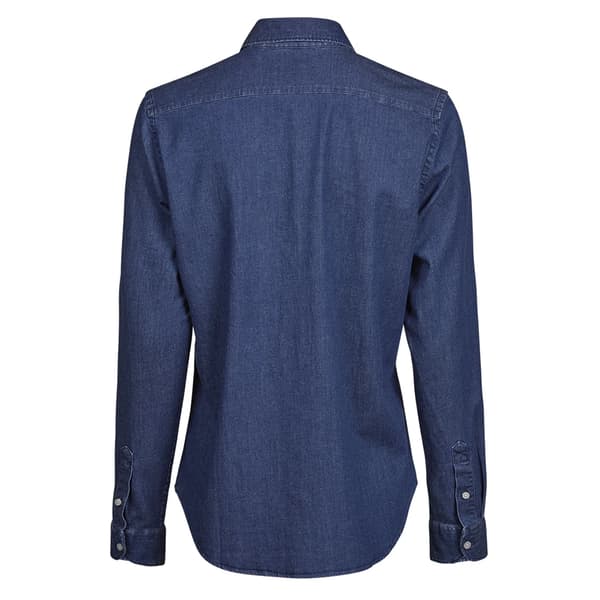 Tee Jays Dam Denimskjorta M Blå Denim Blue Denim M