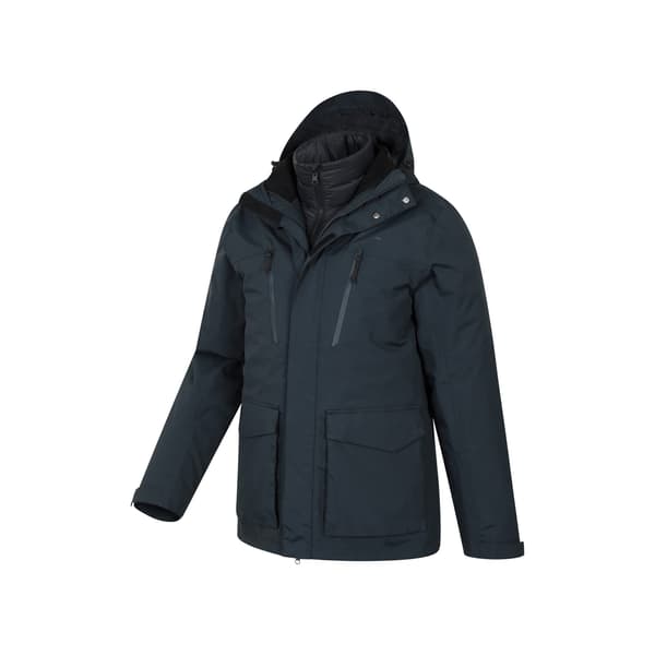 Mountain Warehouse Correspondent II 3-i-1 dunjacka för män L N Navy L