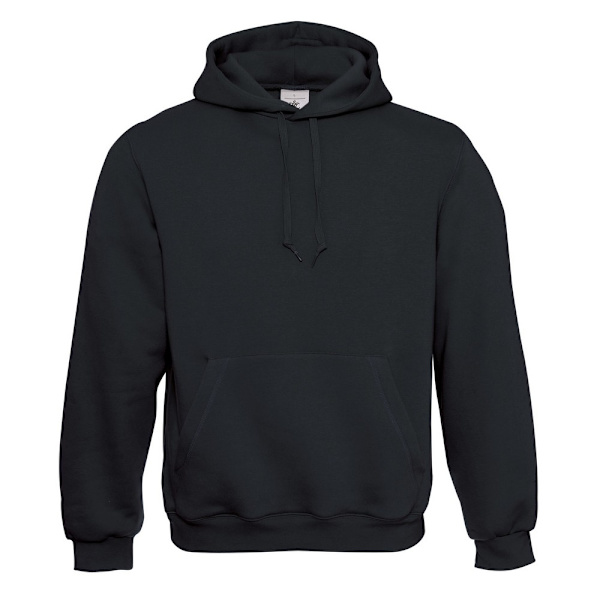 B&C Unisex Adult Hooded Hoodie XXS Svart Black XXS