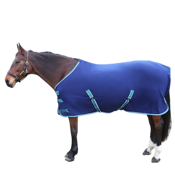 Hy StormX Empra Opulence Fleece-täcke för häst med standardhals, 7´ 3 N Navy 7´ 3