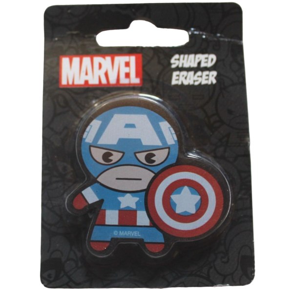 Captain America Cut Out Eraser One Size Blå/Röd/Vit Blue/Red/White One Size