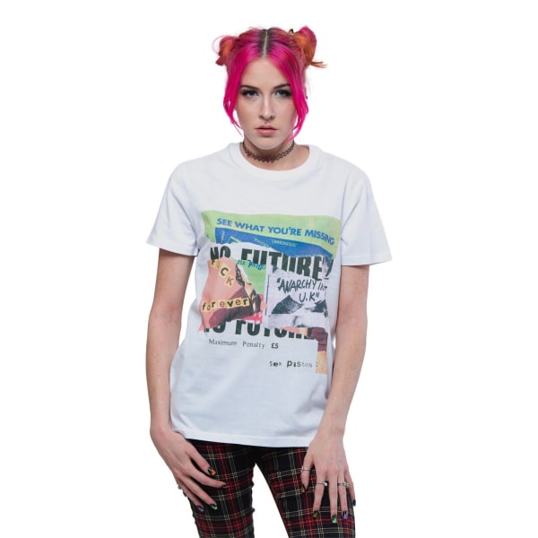 Sex Pistols Unisex Vuxen Collage T-shirt M Vit White M