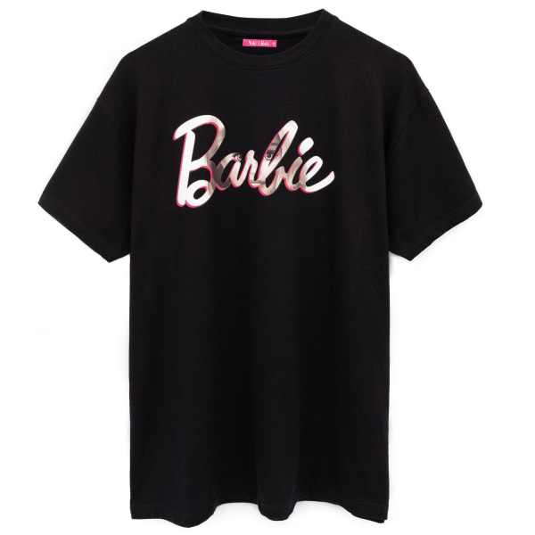Barbie Dam/Dam Oversized T-shirt M Svart/Rosa Black/Pink M