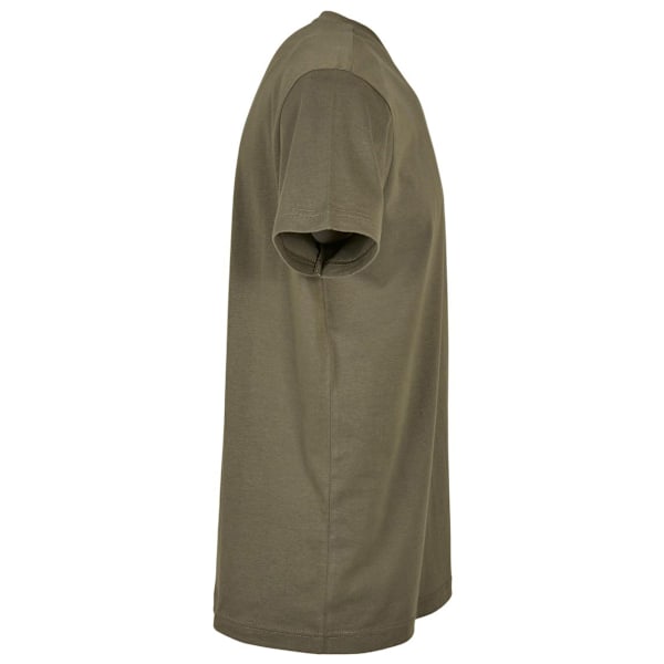 Bygg ditt varumärke Herr Basic Rundhalsad T-shirt 4XL Oliv Olive 4XL