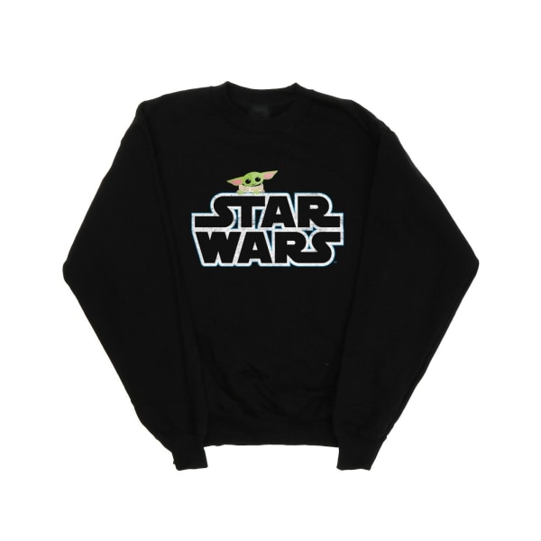 Star Wars Boys The Mandalorian The Child Logo Sweatshirt 3-4 Ye Black 3-4 Years