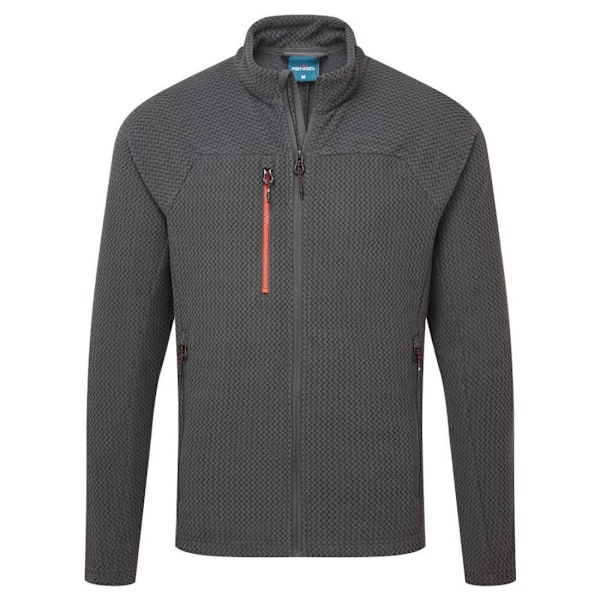 Portwest Herr EV4 Texturerad Fleecejacka XL Svart Black XL