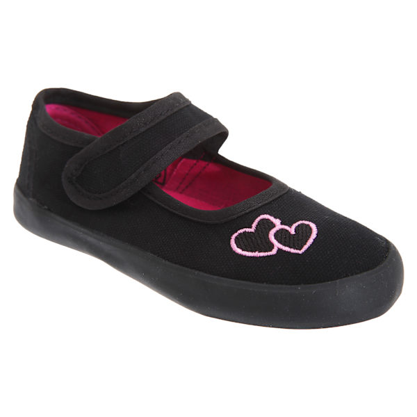 Mirak Bar Plimsoll / Flickskor / Flickor BTS 5 UK Småbarn Svart Black 5 UK Toddler