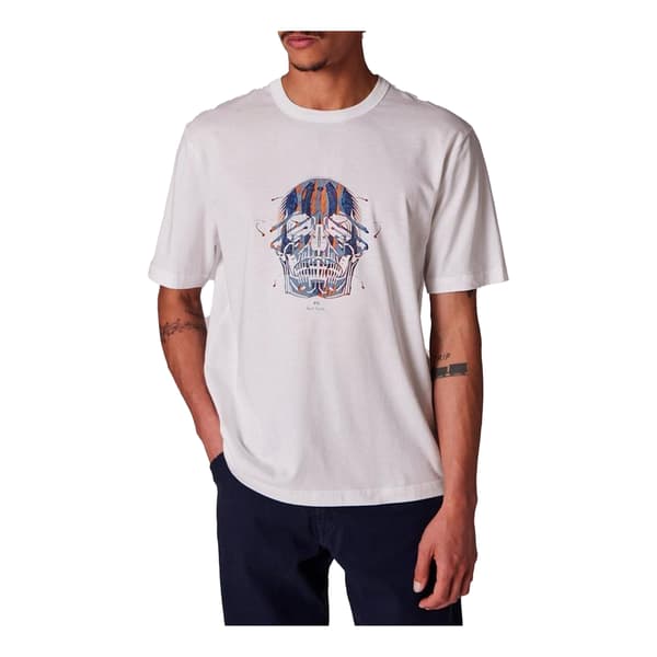 Paul Smith Herr Skull Regular T-shirt S Vit White S