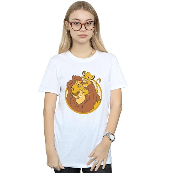 Disney Dam/Kvinnor Lejonkungen Mufasa Och Simba Bomull Pojkvän White S