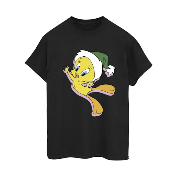 Looney Tunes Dam/Damer Tweety Julhatt Bomull Pojkvän Black 4XL