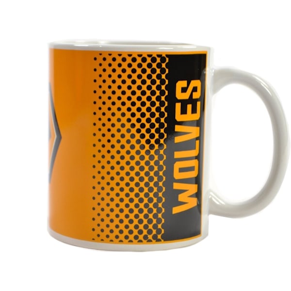 Wolverhampton Wanderers FC Fade Mug Storlek One Gul/Vit/Svart Yellow/White/Black One Size