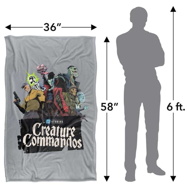 Creature Commandos Grupposition Supersoft Filt 152cm x 127cm M Multicoloured 152cm x 127cm
