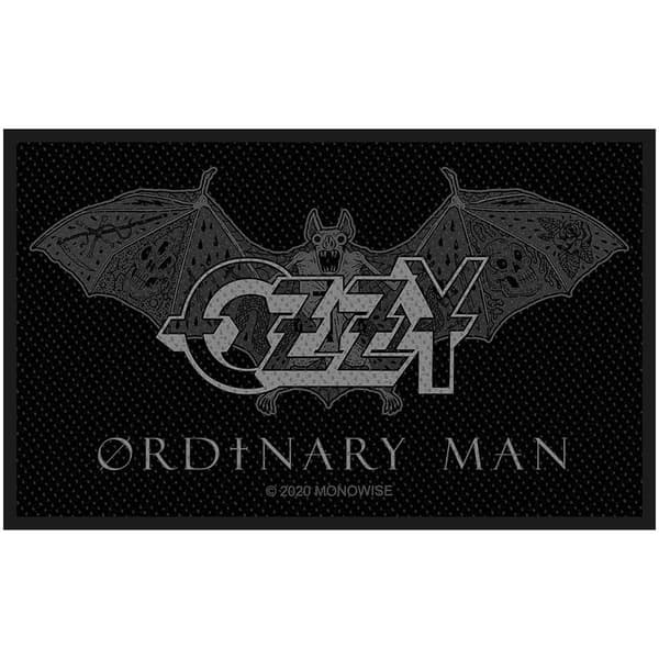 Ozzy Osbourne Ordinary Man Vävda Patch En Storlek Svart Black One Size