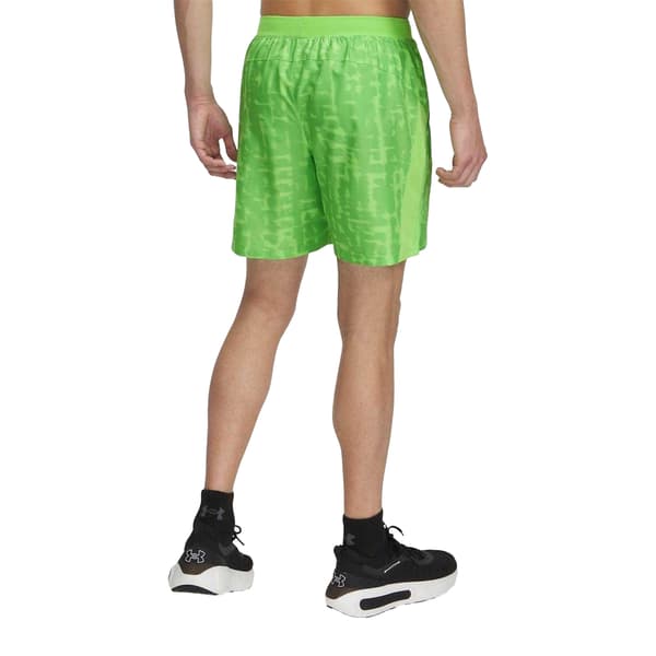 Under Armour Herr Performance Mönstrade Lätta Atletiska Löparshorts Green S
