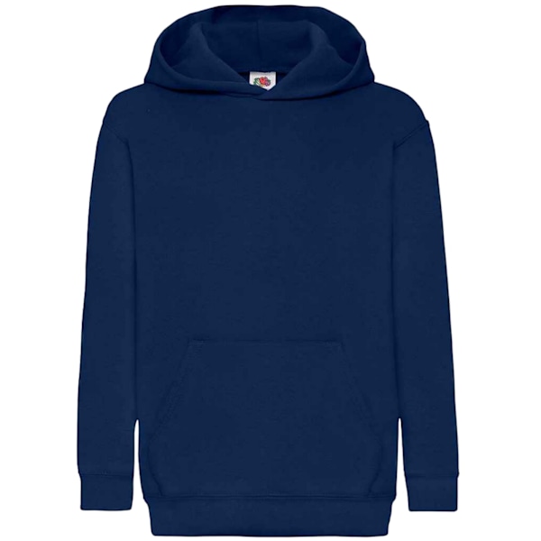 Fruit Of The Loom Unisex Klassisk 80/20 Hoodie för äldre barn 12-13 Navy 12-13 Years