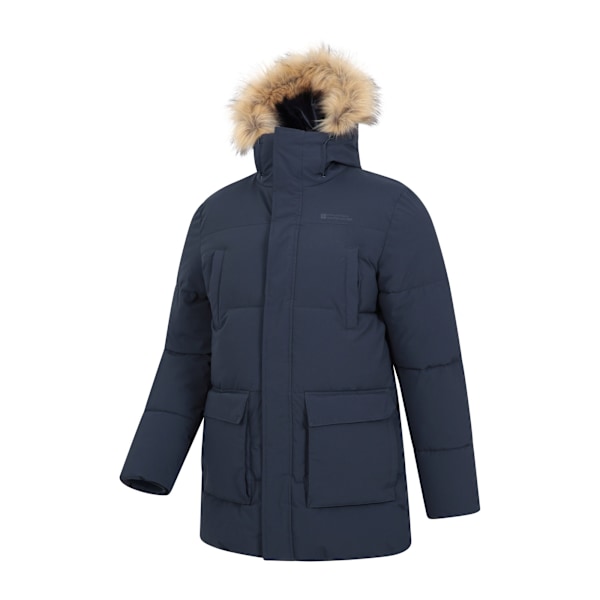 Mountain Warehouse Herr Fern Vattenavvisande Vadderad Parka XL Marinblå Navy XL