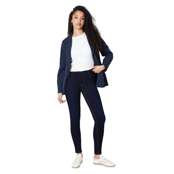 Dorothy Perkins Dam/Kvinnor Långa Skinny Ankle Grazer Jeans 16 Indigo 16 UK