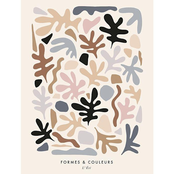 Dominique Vari L´Ele Canvas Print 40cm x 30cm Peach/Brun/Svart Peach/Brown/Black 40cm x 30cm