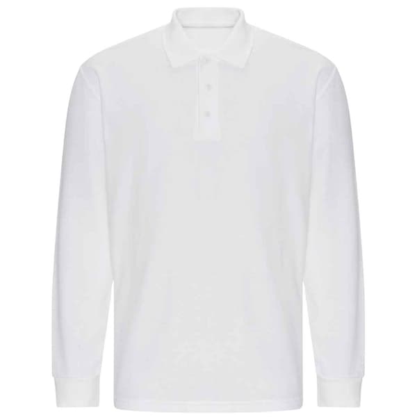 PRORTX Långärmad Pikétröja för Herr S Vit White S