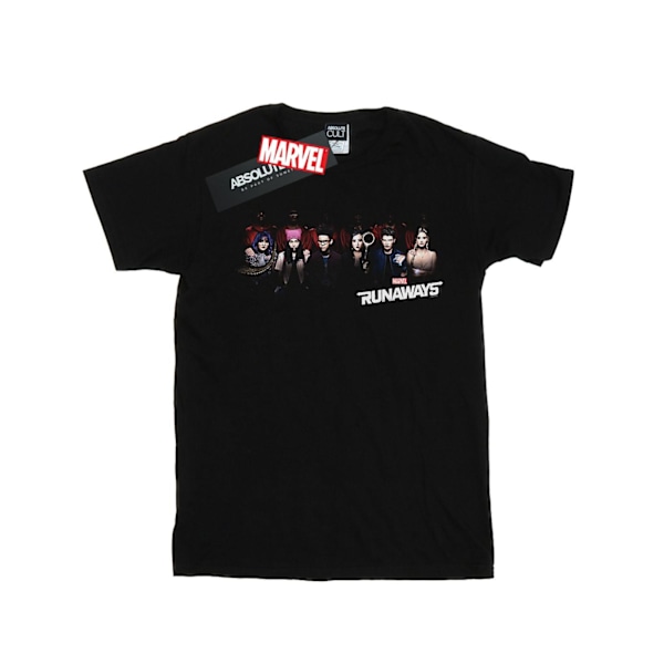 Marvel Boys Runaways Lineup T-Shirt 7-8 år Svart Black 7-8 Years